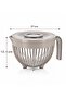 3 Liter Mixer Container with Lid – Leak-Proof, Splash-Proof Storage and Mixing Container - Beige - 3