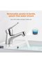 Chrome Fixed Sink Faucet Ceramic Cartridge Water-Saving Single Handle Bathroom Faucet - 3