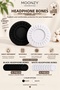 7-8-9 cm Compatible Combed Cotton Headphone Cap, Washable, Sweat-Absorbing Combed Cotton Fabric Headphone Pad Cover, Combed Cotton Overshoes, Black - 4