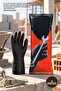5 Pcs Industrial Gloves – Black Three-Layer Organic Latex Cotton Powdered Lined Work Gloves Garden Construction Work Glove Industrial Glove Agriculture General Use