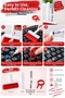 Red Multi-Purpose Keyboard Computer Laptop Headphone Cleaning Brush - 2