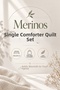 Merinos Single Comforter Quilt Set |   160X240 cm |   Soft Textured, Plump and Comfortable - 2