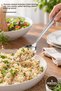 5 Pieces Metal Serving Spoons – Chrome-Plated Stainless Steel Serving Spoons, for Rice, Pasta, Salad Presentation, Metal Serving Spoon