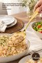2 Pieces Metal Serving Spoon – 25 cm Stainless Steel Gold Plated Serving Spoon for Rice, Pasta, Salad, Serving Spoon