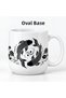 Porcelain Mug with Koi Fish and Lotus Flower Pattern 300 ml Black and White Japanese-Inspired Coffee and Tea Cup with Handle Gift - 3
