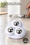 1 Piece 360 Degree Rotatable Adhesive Ball Bearing Item Slider – Adhesive Wheel, Abs Body, Stainless Ball, Furniture Slider