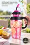 1 Piece Water Bottle with Strainer – 1200 ml Capacity, Integrated Straw, Detachable Strainer, Ergonomic Handle Water Bottle Straw Bottle