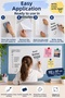 100X60 cm White Magnetic Wall Sticker Erasable Study Writing Board - 2