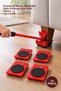 10 Pieces of Furniture Sliding Tool with Wheels – Furniture Moving Device, Wheel Pad, for Carpet and Hard Floors, Furniture Mover