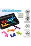 2 Pieces Iq Fit Puzzle Game – 120 Levels of Brain Teaser, 10 Color Modules, Portable Thin Abs Puzzle Brain Game - 6