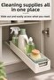 2-Pack Sliding Closet Organizer - Multi-Purpose Organizer Shelf Rail Bathroom Pantry Kitchen Sliding Drawer - 3