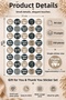 Gift for You & Thank You Sticker Set 350 Pieces 10 Sheets Round Gift and Thank You Stickers – Packaging, Boutique Order, and Invitation Labels - 4