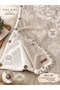 Peshtemal+Welsoft Coconat Buttoned Beige 2 Layer Tv Cover - 5