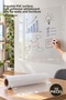 10 Pieces Self-Adhesive Transparent Board Film – Erasable Pvc Surface, Self-Adhesive Whiteboard Film for Walls and Furniture