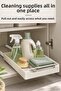 Large Rail Cabinet Organizer - Multi-Purpose Sliding Drawer Bathroom Pantry Kitchen Organizer Shelf - 3