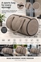Faux Leather Duffel Bag, Travel and Carry-On Bag, Zippered, Large Volume, Durable, Stylish and Convenient Handbag - 6