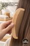 60 Pieces Wooden Comb – Narrow Toothed Oval Design, for Hair Combing and Styling, Wooden Comb, Comb