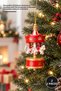 2 Pieces Carousel Christmas Ornament – Decorative Christmas Accessory, Desktop and Pine Tree Decorations, Christmas Carousel Ornament