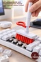 2 Pieces Keyboard and Headphone Cleaning Brush – Multi-Purpose Plastic and Metal Cleaning Tool, Keycap Brush, AirPods Cleaner, Mixed Colors