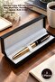 3-Piece Boxed Metal Rollerball Pen – Teacher's Day Gift Set, Luxury Box, Blue Pen, Name Printed, Bulk Order