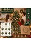 100-Piece Christmas Tree Decoration Set – Green Gold Decorative Balls, Stars, Snowflakes, and Hanging Ornaments