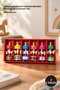 2 Pieces Mini Wooden Carousel – Handmade, Hand-Painted Wooden Ornament and Toy, Decorative Carousel Wooden Toy