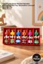 10 Pieces Mini Wooden Carousel – Handmade, Hand-Painted Wooden Ornament and Toy, Decorative Carousel Wooden Toy