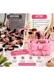 Bowknot Makeup Organizer with 3 Compartments – Cosmetic, Jewelry, and Accessory Organizer - Blue - 4