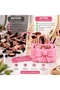 Bowknot Makeup Organizer with 3 Compartments – Cosmetic, Jewelry, and Accessory Organizer - Purple - 5