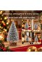 15 cm Glittered Christmas Table Pine Tree, Glittered Tree, Table Decoration, Ornate Tiny Pine Tree - 5