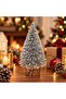 15 cm Glittered Christmas Table Pine Tree, Glittered Tree, Table Decoration, Ornate Tiny Pine Tree