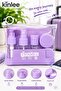 6 Pieces Travel Bottle Set Empty Cosmetic Bottles with Lids Travel and Daily Use Set