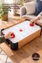 4 Pieces Wooden Desktop Air Hockey Game – Desktop Game Board Wooden Design 50 X 30 cm Air Hockey Tabletop
