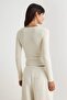 Brown-Stone 2-Pack V-Neck Fitted/Fitted Cotton Stretch Knitted Blouse Twoaw24Bz00068 - 7