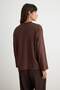 Dark Brown Slogan Printed 100% Cotton Oversize/Wide Cuttwoaw27Ts00064 - 4