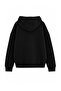 Wardrobe Essentials Black Thick Fleece Lined Hooded Oversize Knitted Sweatshirt Twoaw27Sw00141 - 3