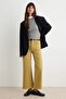 Haki Yüksek Bel Orta Esnek Culotte Geniş Paça Jeans TWOSS26JE00239
