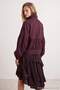 Plum Oversize Patterned Drawstring Detailed Slim Jacket Coat Twoaw27Mo00130 - 3