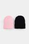 Black-Pink Women's Double Beret Takaw27Br00006 - 2