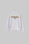 Gray Melange Thick Boy's Stand Collar Printed Knitted Sweatshirt Tkdaw27Sw00057 - 8
