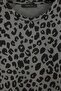 Anthracite 100% Cotton Leopard Knitted Pajamas Set Thmaw27Pt00220 - 2