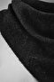 Black Soft Textured Women's Scarf Takaw27At00015 - 3