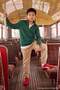 Beige Cotton Flexible Adjustable Waist Boys' Plain Gabardine Woven Jogger School Pants Tkdaw27Pl00003 - 3