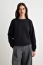 Gray Melange Black 2-Pack Thick Fleece Lined Regular Fit Basic Knitted Sweatshirt Twoaw24Sw00101 - 5