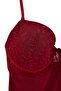 Burgundy Lace Regular Plain Body Thmaw27Bd00017 - 2