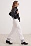 Ecru Skater Lace Midi Stretchy Knitted Skirt Twoss25Et00149 - 2