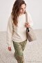 Taş Kalın İçi Polarlı Regular/Normal Kalıp Bisiklet Yaka Basic Örme Sweatshirt TWOAW24SW00101 - 3