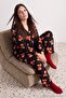 100% Cotton Teddy Bear Christmas Themed Ribbed Knitted Large Size Pajama Set Tbbaw27Ai00031