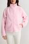 Açık Pembe Peluş Regular/Normal Kalıp Dokuma Garnili Fermuarlı Örme Hırka/Sweatshirt TWOAW25SW00139 - 3