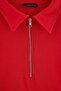 Red Polo Collar Zipper Knitted Large Size Body Tbbaw27Cs00025 - 6